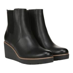 Naturalizer Soul Women's Apollo Black Wedge Ankle Booties Boots New Size 11